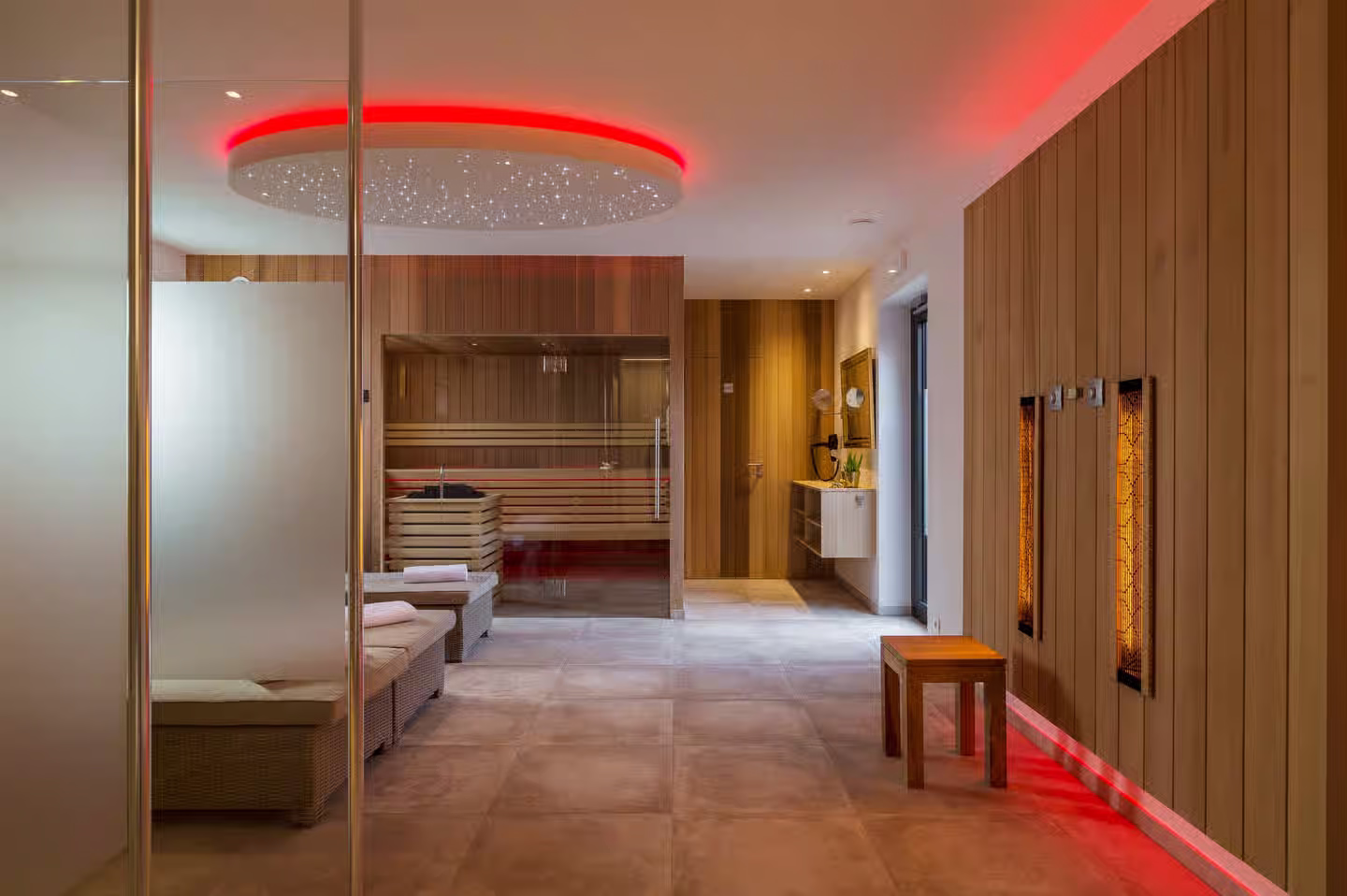 Wellness ruimte met sauna